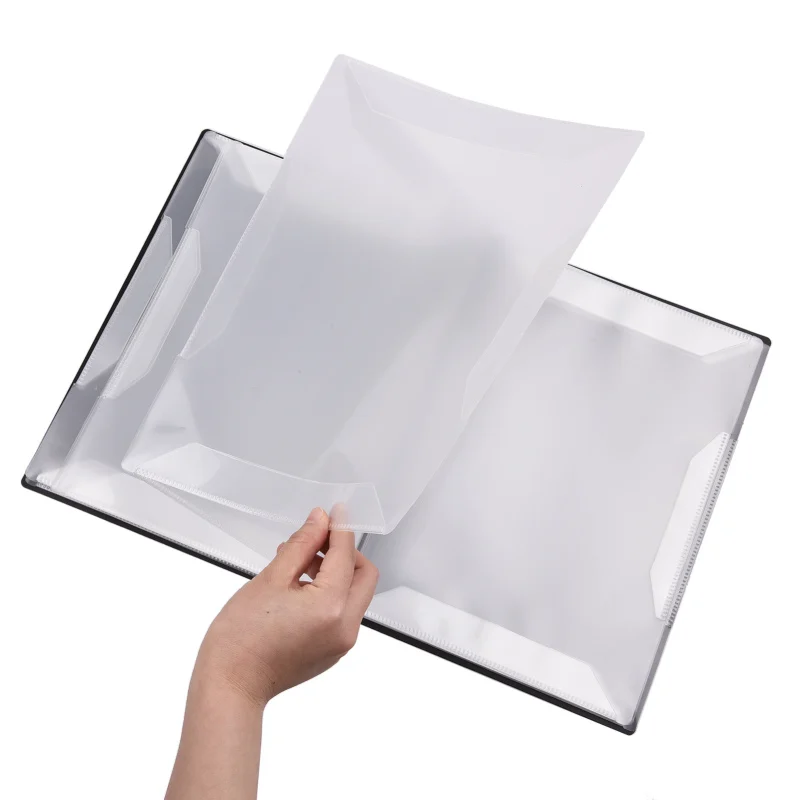 Flatsons FB-04 Musik-Score-Halter im A4-Format, Papierblatt, Dokumenten-Datei-Organizer, Musik-Papierordner, 40 Fächer Image