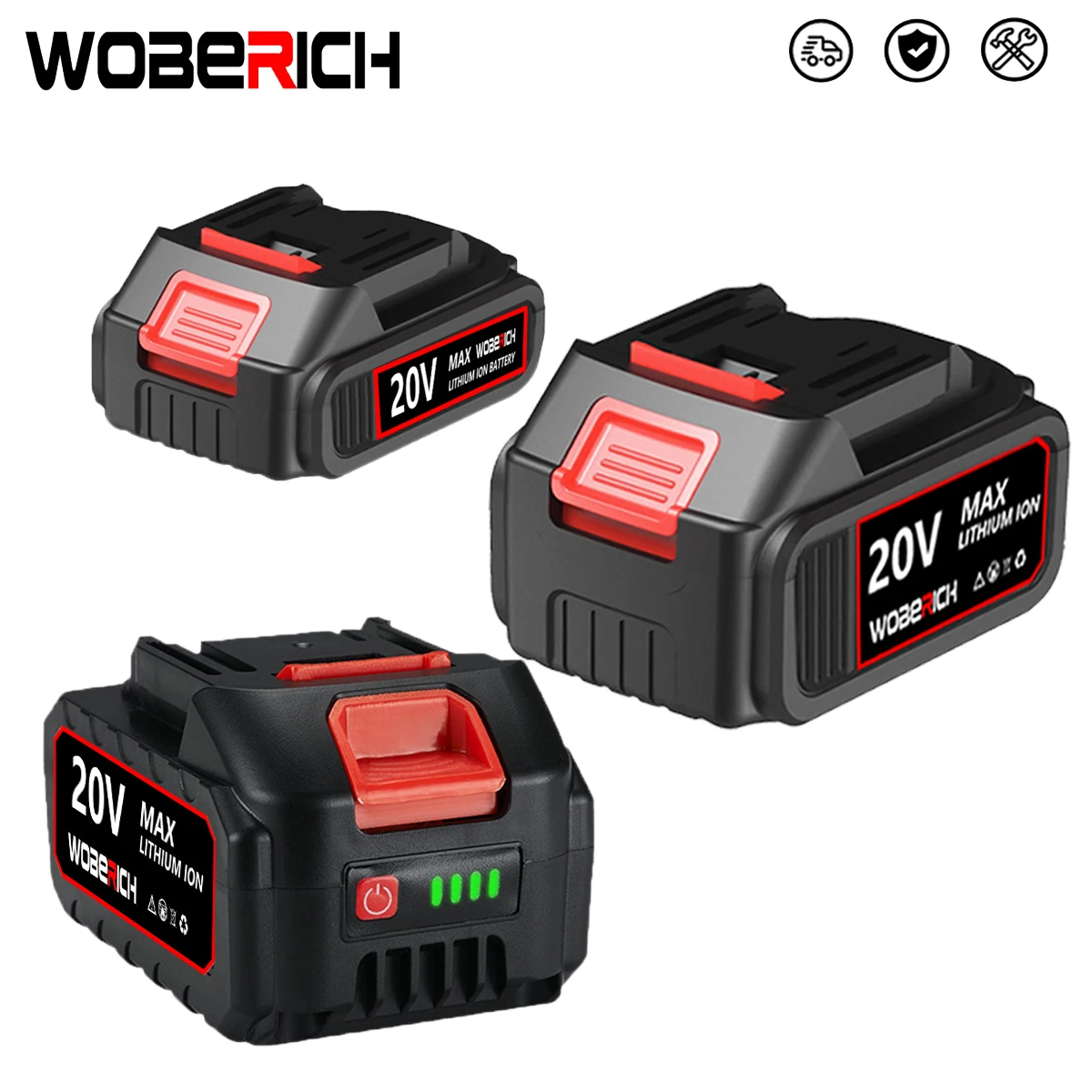 20 V wiederaufladbarer Lithium-Ionen-Akku, Lithium-Ionen-Akku für Ersatzbatterien für Elektrowerkzeuge von Makita Image