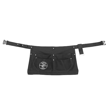 KLEIN TOOLS 42201 Tool Apron, Modular Tool Belt, Heavy Duty Canvas, 6 Pockets