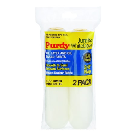 PURDY 14G626012 White Dove Woven Fabric 6.5 in. W X 3/8 in. Jumbo Mini Paint