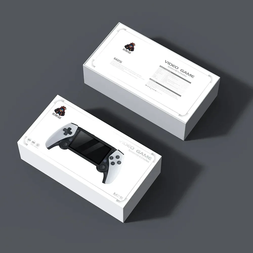 Nouveau jeu Portable M25 4.3 écran HD 40000 + jeux double console lecteur rétro jeu vidéo Portable pour psp ps1 n64 128G