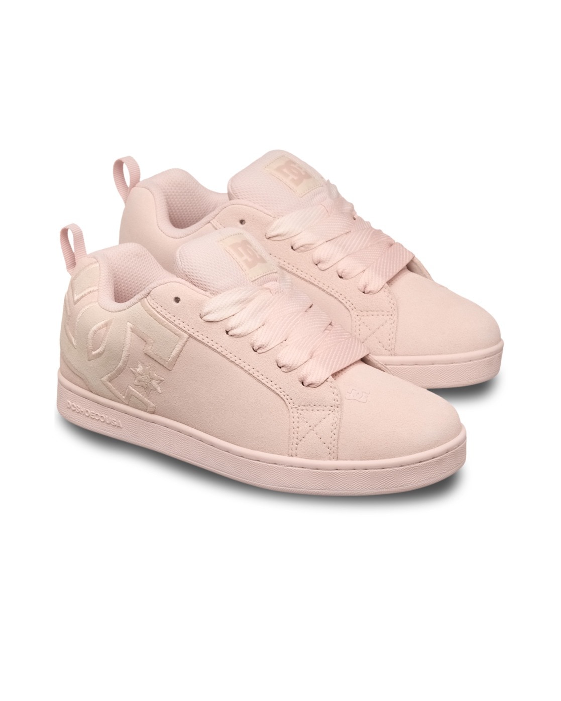 Sneaker DC SHOES "Court Graffik", Damen, Gr. 5(36), cloud pink, Obermaterial:55, 91% Leder, 38, 75% Synthetik, 5, 34% Microfaser;, Schuhe Sneaker Image