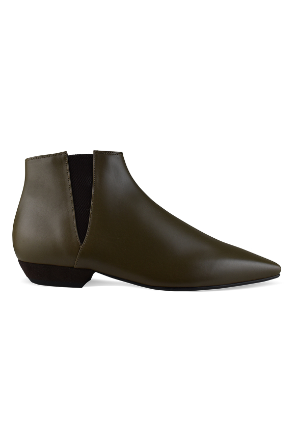 Loro Piana Sumire Ankle Boots Kaki EU 37
