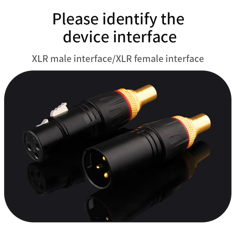 Hochwertige Vergoldete XLR 3-Pin Mikrofon-Audiokabel Steckverbinder Männlich-Weiblich Kabelstecker Lautsprecher XLR-Buchse Image