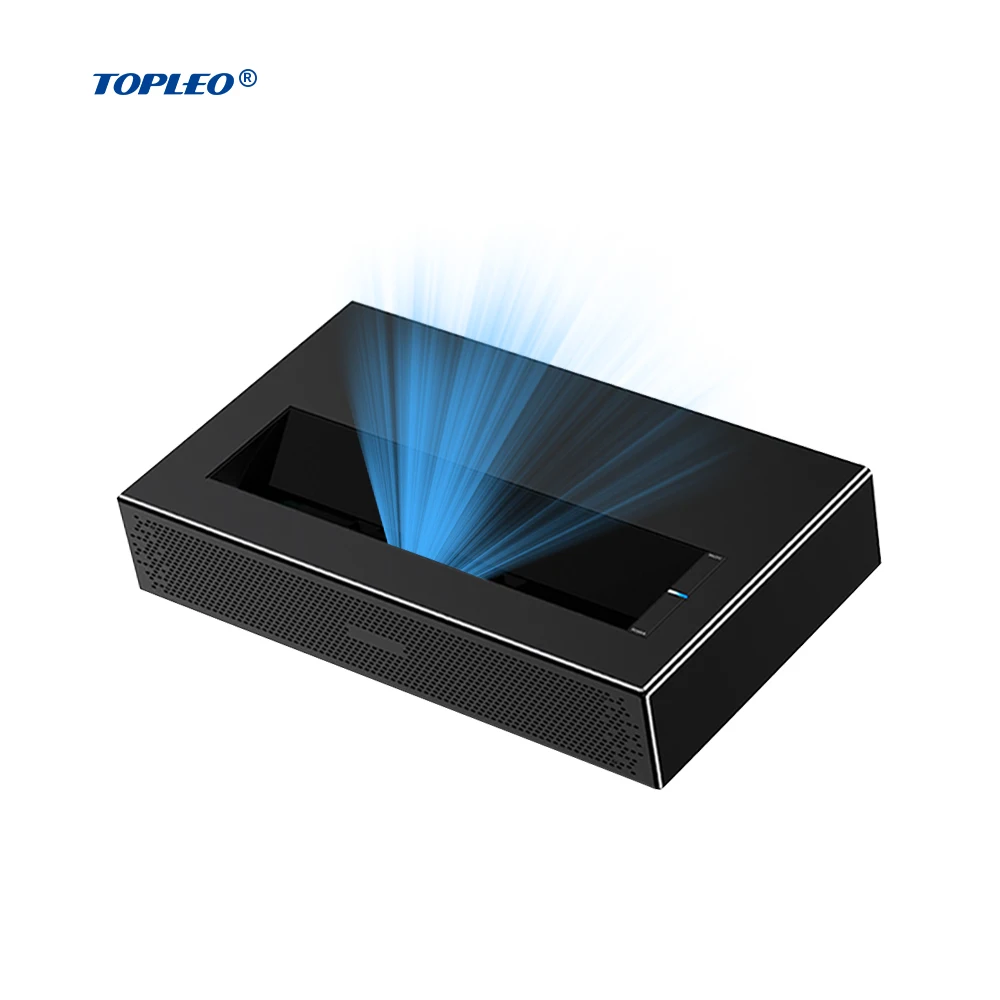 Topleo Dlp Laserlicht TV Projektor Werbung Led 1080p Video Home Dlp Smart Mini 4k Android Projektor Short Throw Projektoren Image