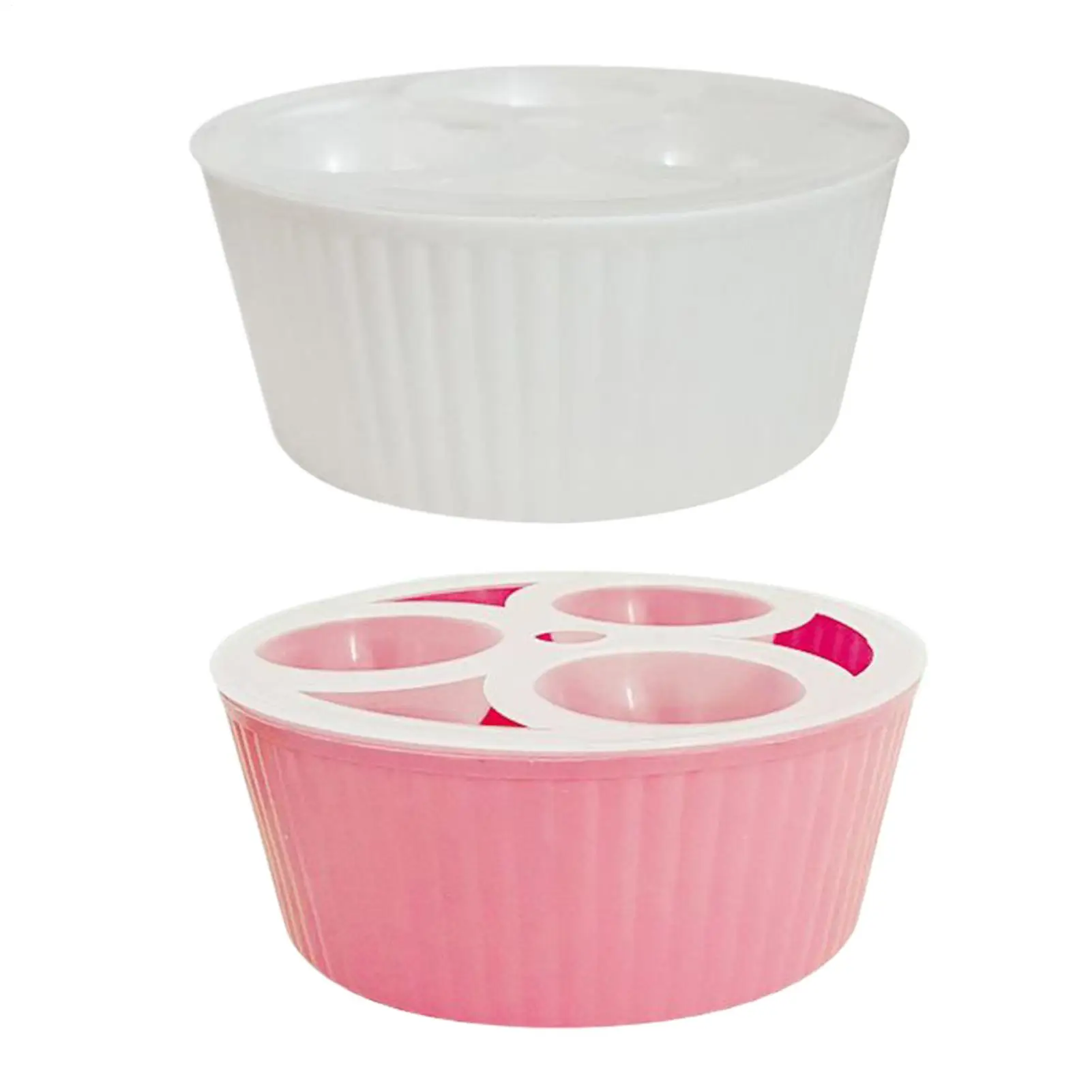 Hydroponischer Pflanzentopf, 3-Loch-Pflanzbehälter, Blumenzwiebel-Pflanzbehälter für Gärtner, Wohnung, Büro, Anfänger, Innenbereich Image