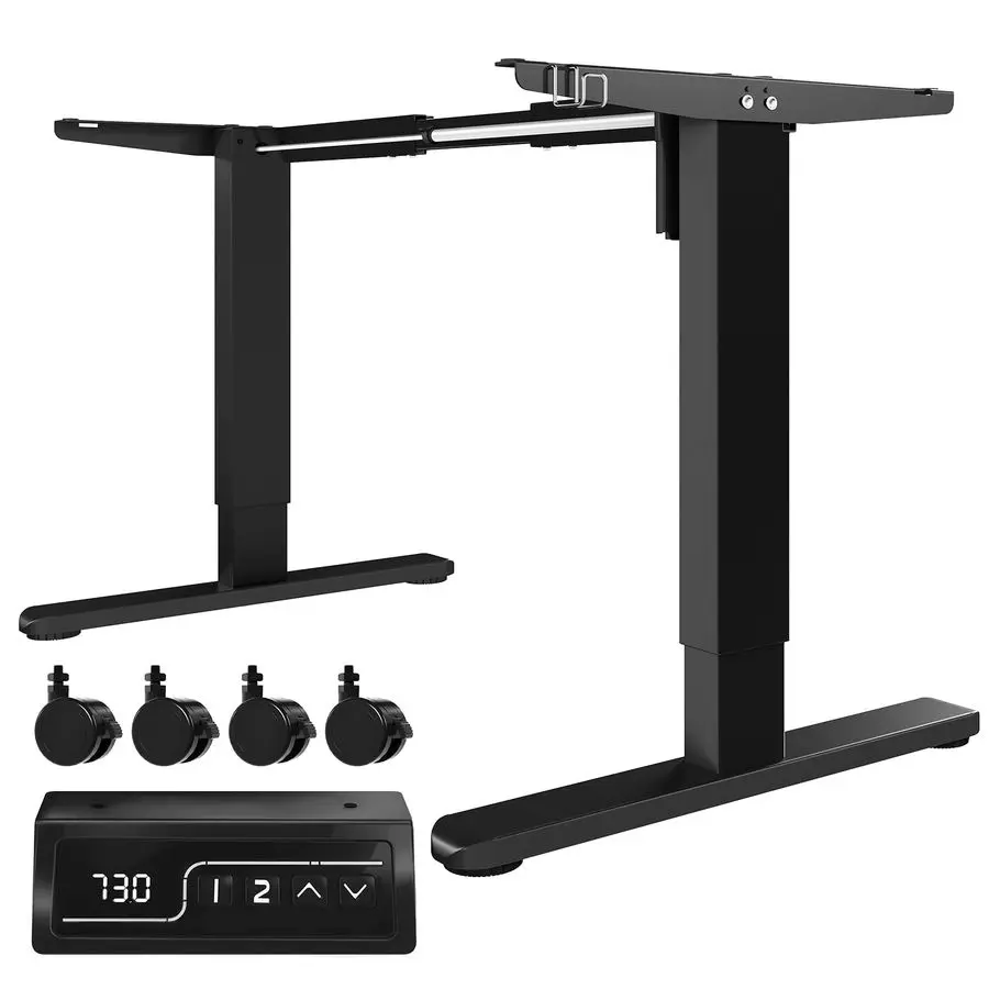 Höhenverstellbarer Schreibtisch, Elektrischer Tischrahmen, Höhenverstellbar, Elektrisches 2-Wege-Teleskop mit Speichersteuerung, Höhenverstellbar D Image