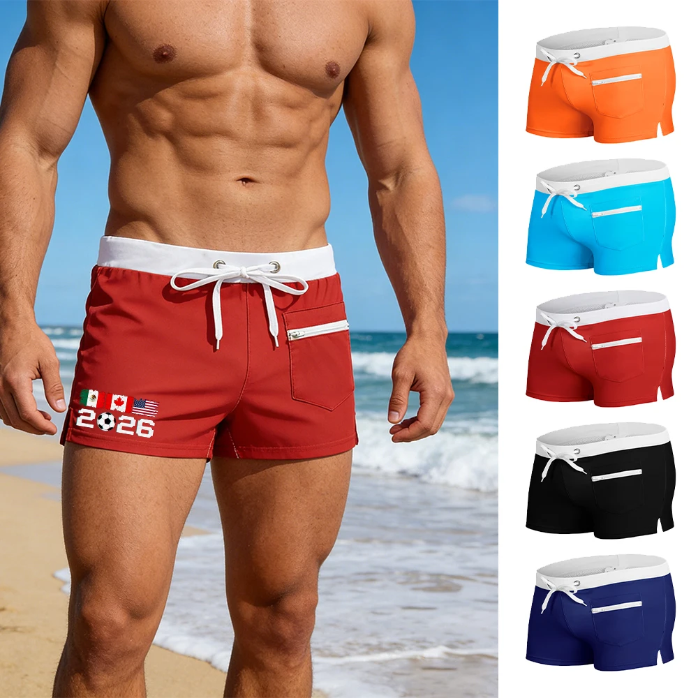 Sommerliche bedruckte Badeshorts – bequeme und atmungsaktive Herren-Badehose zum Schwimmen und Surfen – Neuer Stil 2026 Image