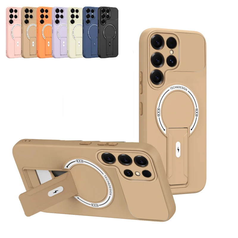 Robuste Magsafe-Halterung Hülle für Samsung S26 Ultra S25 Edge S24 S23 S22 Plus FE A35 A36 A54 A16 A15 A07 A06 Luxus-Schutzhülle Image