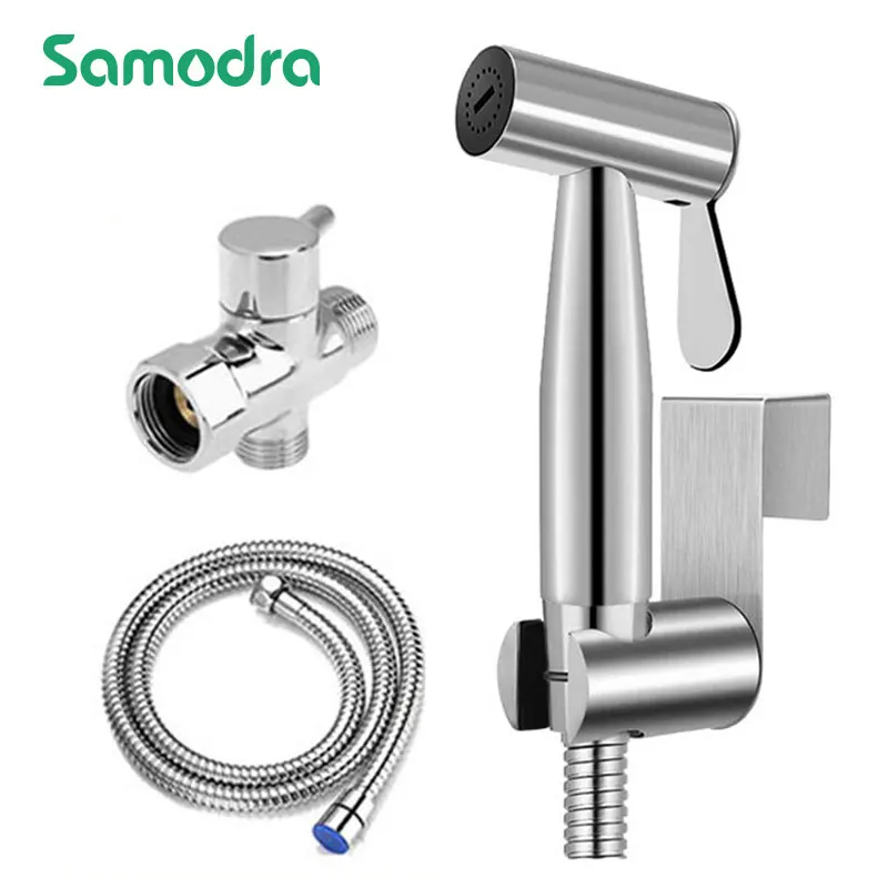 Samodra Handheld Bidet Dusche Toilette Bidet Sprayer Set für Badezimmer Edelstahl selbstreinigende hygenische Dusche Bidet Wasserhahn