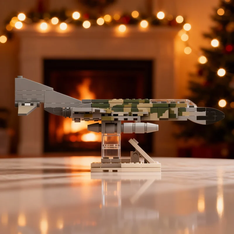 119-teiliges MOC USAF McDonnell Douglas F-4 Phantom II Creator Designer Set Modellbausatz Architektur Weihnachtsgeschenk Spielzeug Image