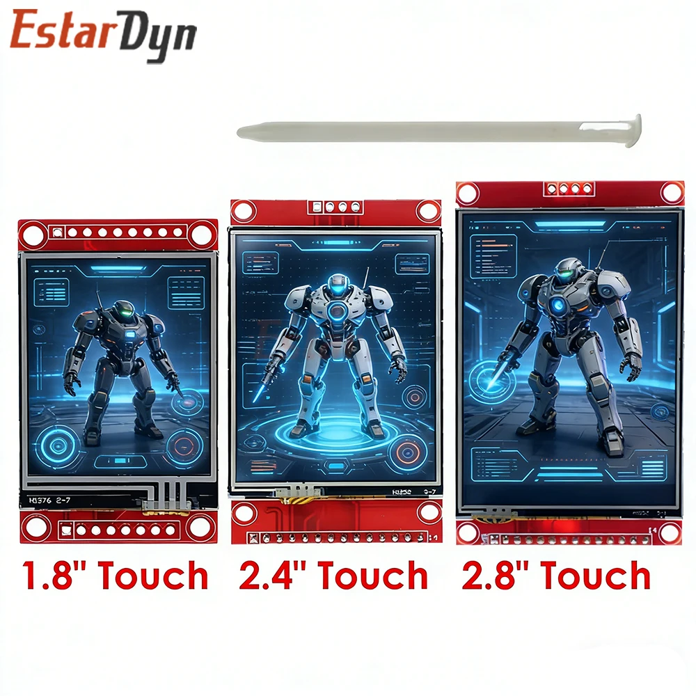 Estardyn 1,8/2,4/2,8 Zoll TFT Touch-Display-Modul 240x320, ILI9341/ST7789 SPI Bildschirm für Image