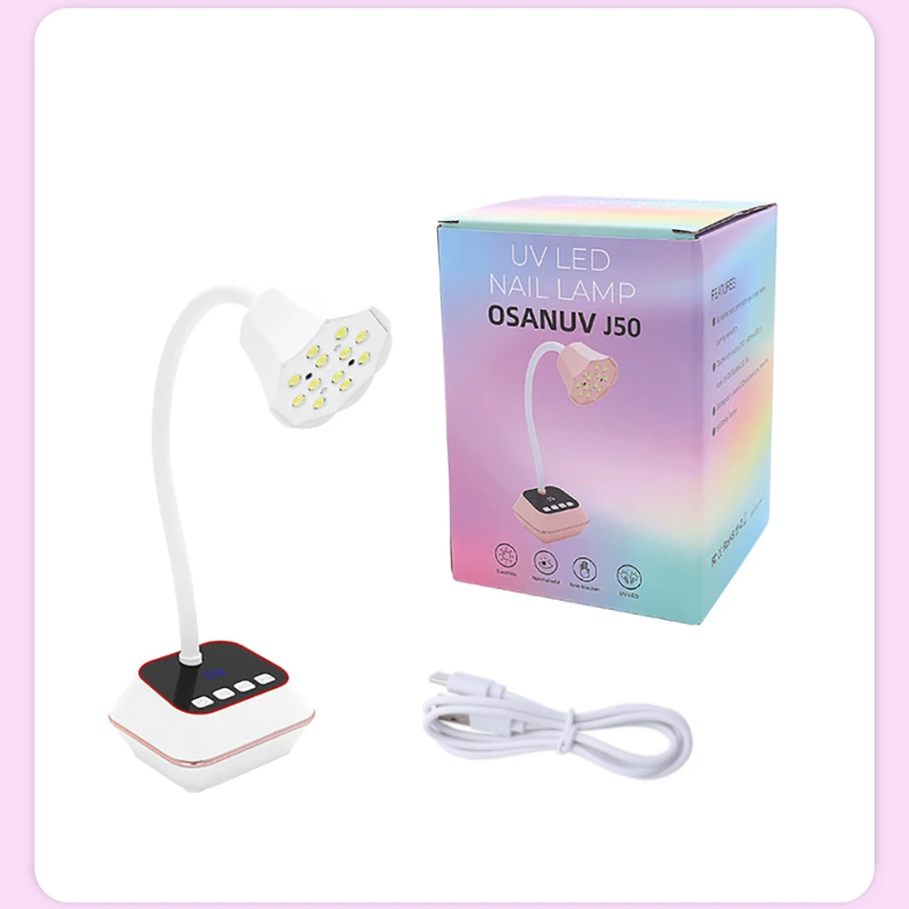 DianaBeauty UV-LED-Nagellampe, wiederaufladbarer Nageltrockner für den Schreibtisch mit 3 Timer-Einstellungen und automatischem Sensor, tragbare UV-Licht-Nagelwerkzeuge Image