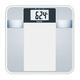 Beurer BG 13 Glas-Diagnosewaage mit großer LCD-Anzeige, misst Gewicht, Körperfett, Körperwasser, Muskelanteil und BMI