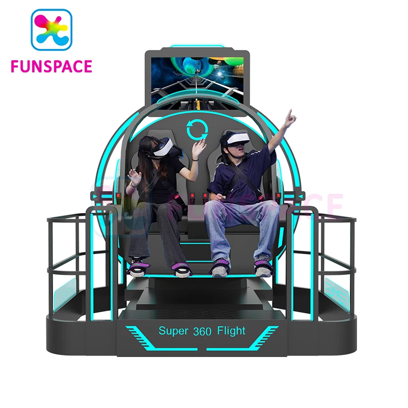 Funspace all'ingrosso di realtà virtuale attrezzature Vr parco a tema divertimenti video giochi 360 Vr simulatore di realtà virtuale 9D
