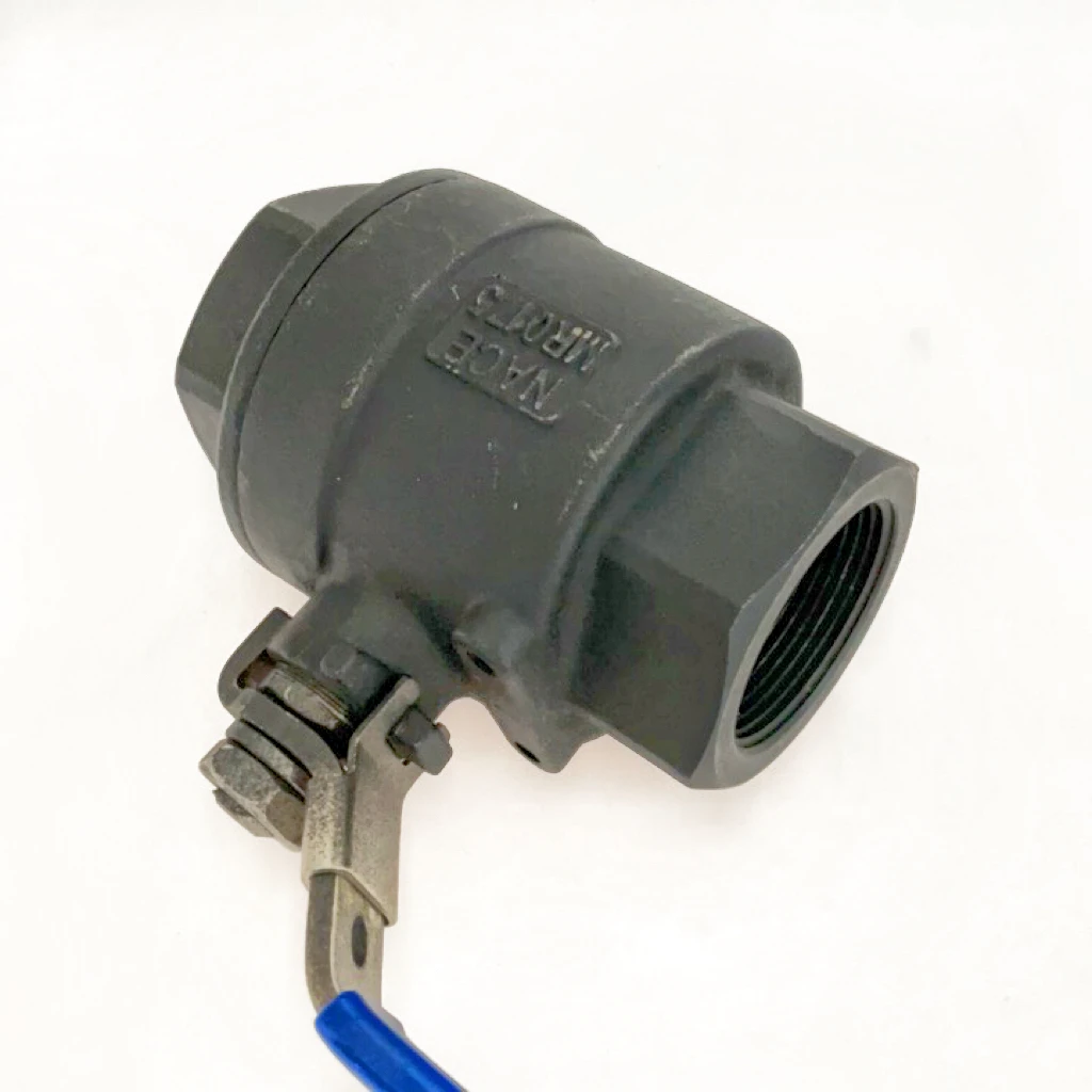 ASTM A216 WCB acciaio al carbonio ad alta pressione 1/4 "3/8" 1/2 "3/4" 1 "1-1/4" 1-/2 "2" 2PC valvola a sfera