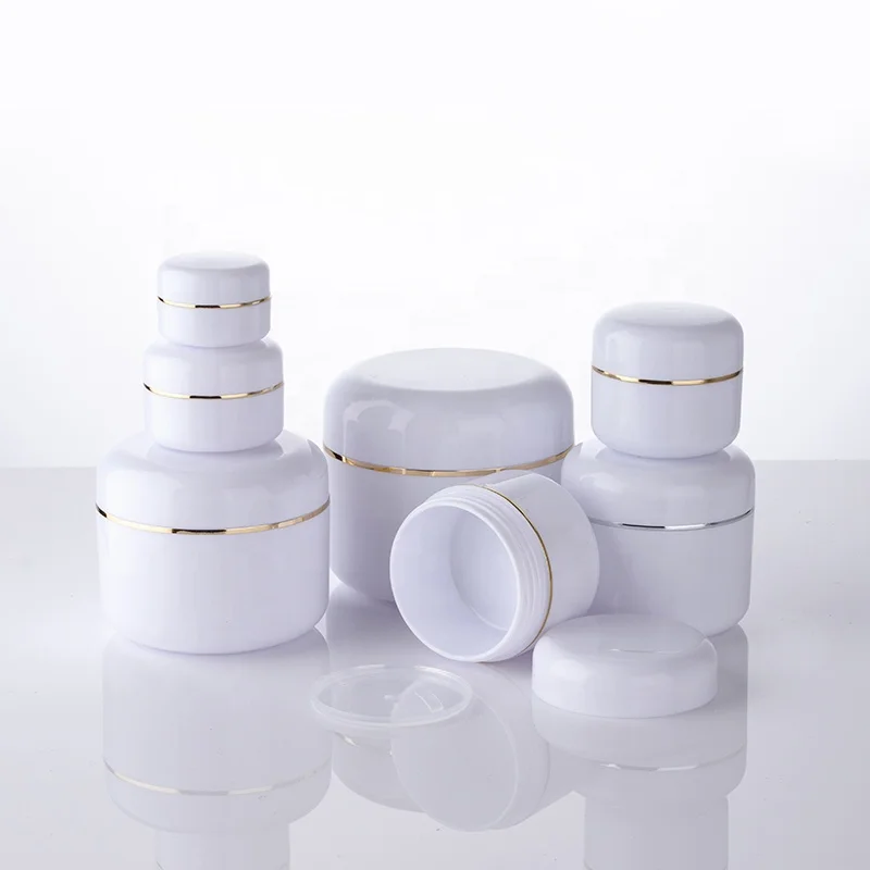 Contenitori Cosmetici in PP Vasetti da 30g 50g 100g 250g 30ml 50ml 100ml 200ml 250ml Barattoli in Plastica per Creme Viso Capelli e Cura della Pelle