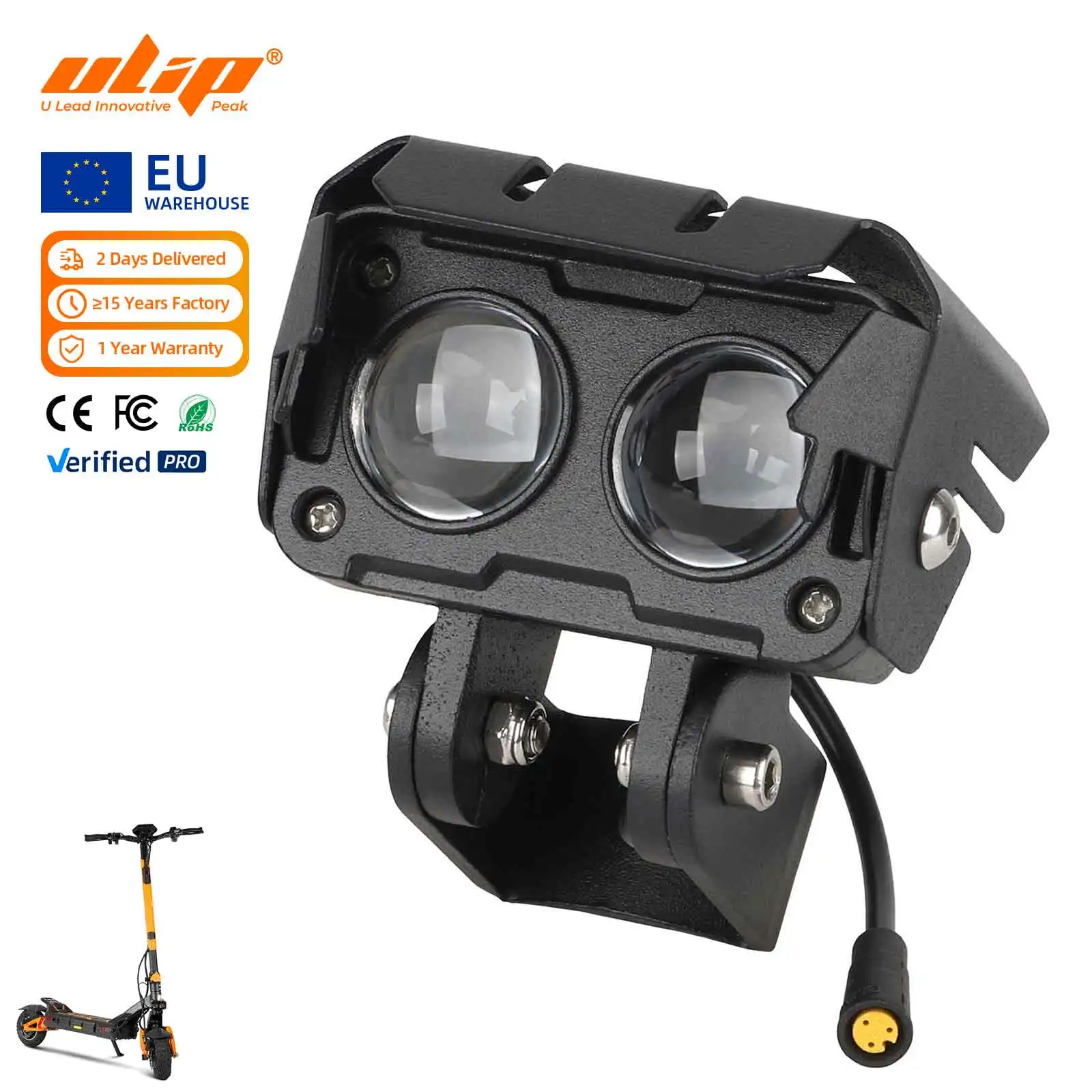 Originale Kukirin G3 Pro Pro faro faro anteriore luce LED parti di ricambio