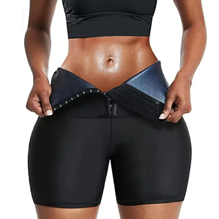 Pantaloni Shaper Sauna Shaper per il corpo con sudore caldo pantaloni dimagranti effetto Sauna Fitness Shapewear Shapewear da palestra Leggings pantaloncini da Fitness