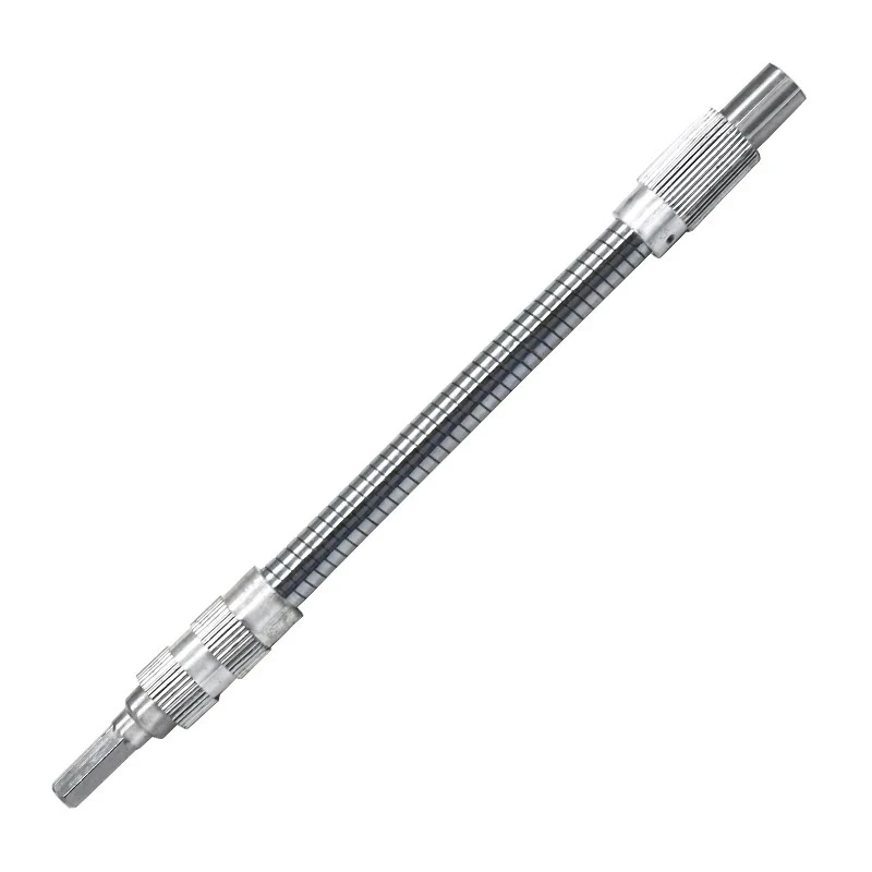 6.35mm 1/4 "esagonale tubo flessibile cacciavite supporto punta flessibile adattatore per prolunga cacciavite 200mm in metallo albero flessibile