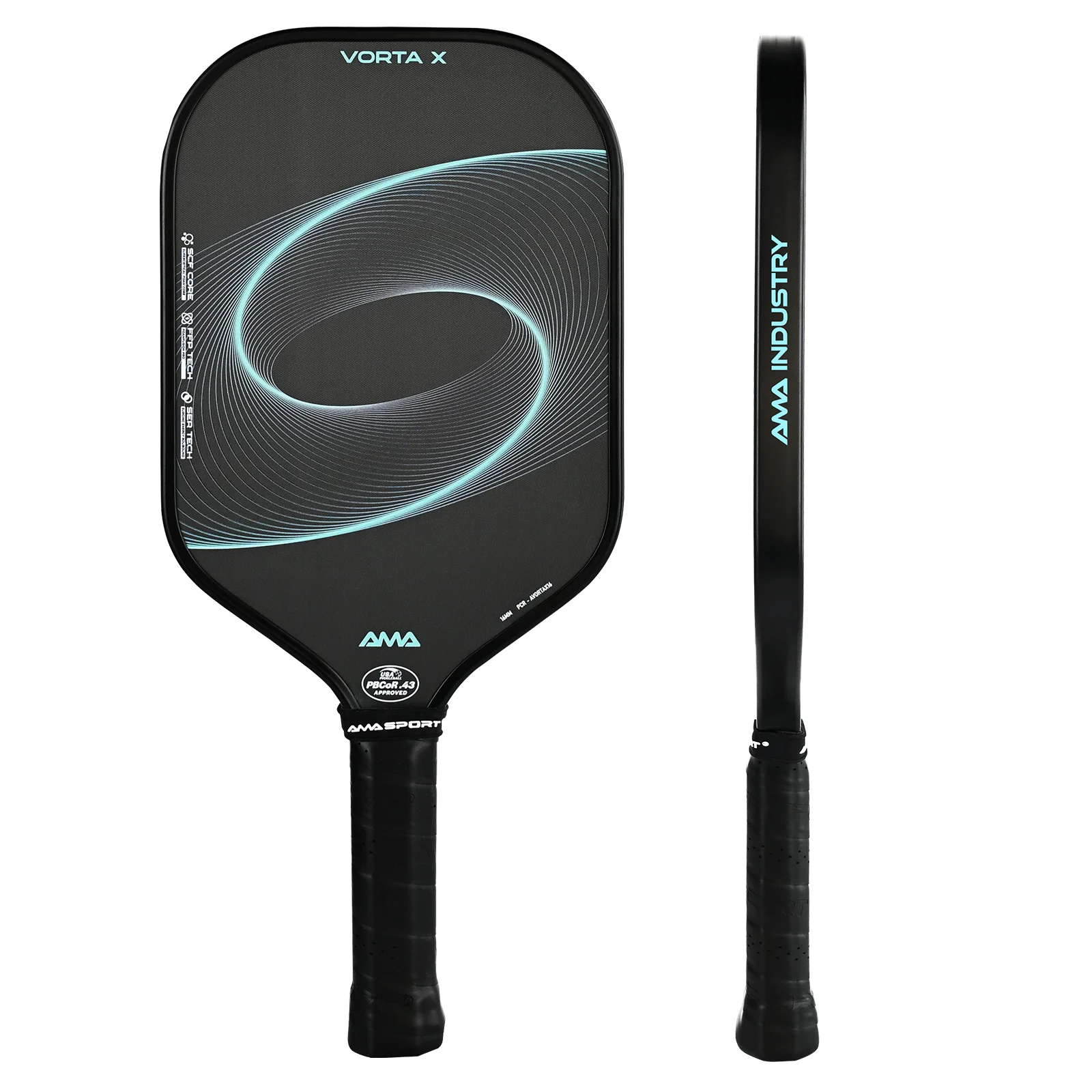 Racchetta da Pickleball VortaX High Tech 2026 AMA Ultimo Modello con Fibra di Carbonio T700 OEM/ODM