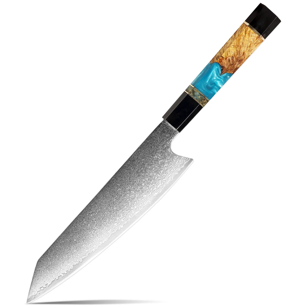 Coltello professionale Kiritsuke coltello da cucina personalizzato in acciaio damasco giapponese da 8 pollici coltello da cucina coltello da cuoco