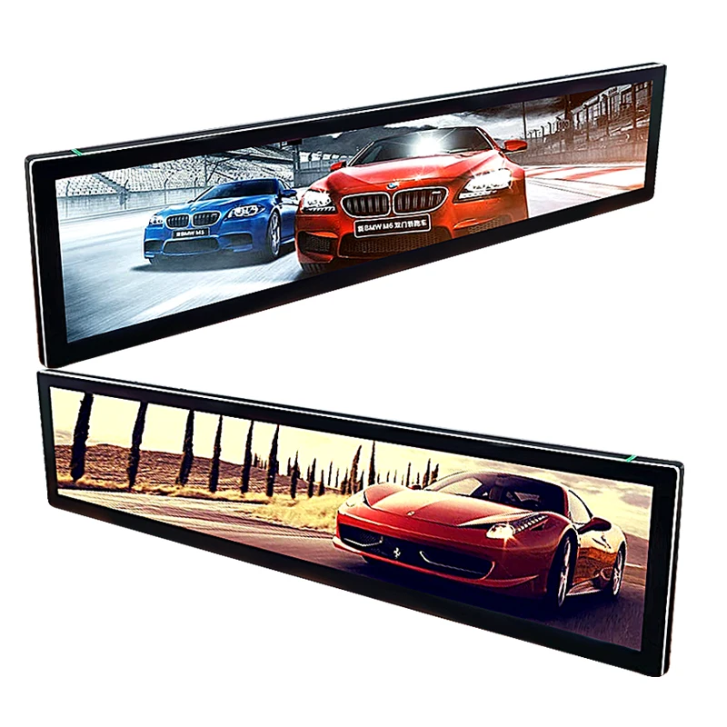 Schermo LCD Digitale Ultra-Wide da 488 Pollici Display a Barra Allungata per Montaggio a Parete Schermo Pubblicitario per Metropolitana e Centri Commerciali