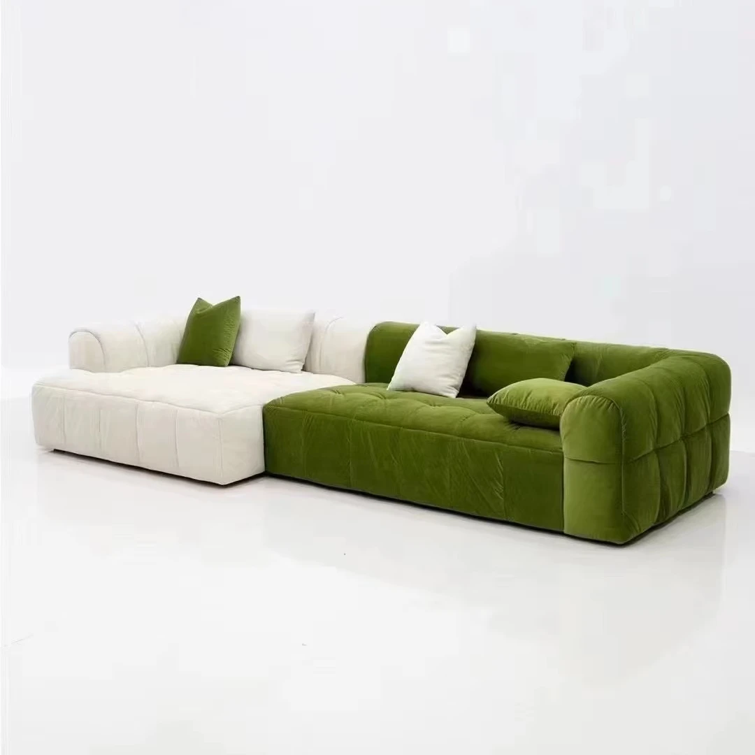 Divano letto modulare alla moda divano divano letto Comfort Cloud Set mobili moderni bianco italiano di lusso divano componibile in tessuto soggiorno divani