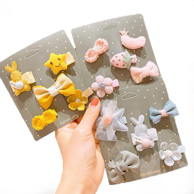 MIO popolare set di forcine per capelli vari stili set di fermagli per capelli misti per ragazze dei bambini accessori per capelli dolci a forma di fiore a stella carina