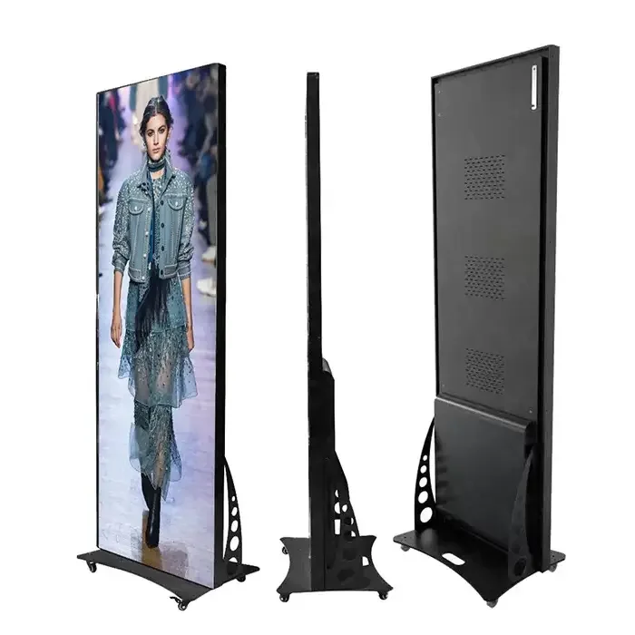 Poster a colori per interni Display a LED P2 P2.5 P3 da pavimento in piedi con schermo digitale SDK Poster con schermo a LED