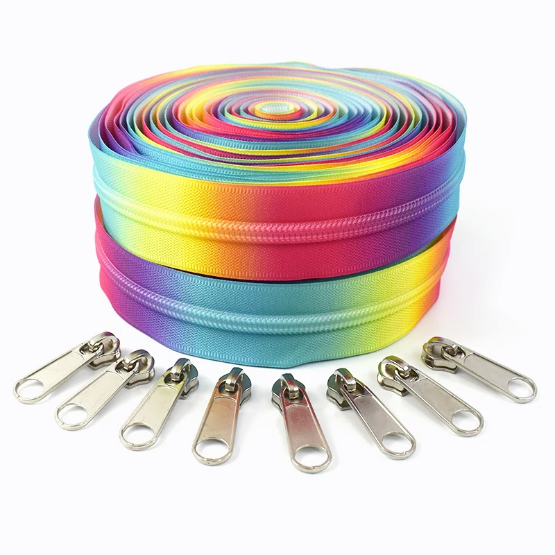 Deepeel ZA188 5 # accessori di abbigliamento borse da cucire giacca borsa giacca con cerniera decorativa con cerniera papering nastro colorato in Nylon