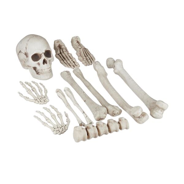 relaxdays Halloween-Dekoration »Dekoknochen« 12-teilig