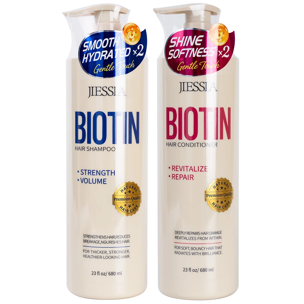 Set per la Cura dei Capelli Naturale OEM con Shampoo e Balsamo all'Olio di Argan e Biotina Etichetta Privata