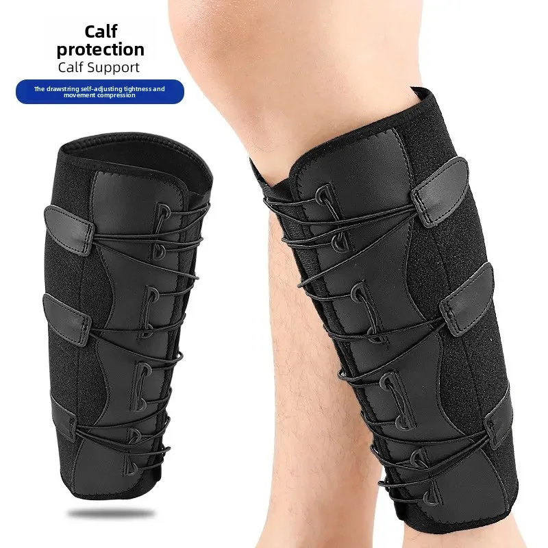 Nuovo supporto per gambe sportive autoregolanti elastiche a compressione manica con coulisse per tutore a compressione sportiva