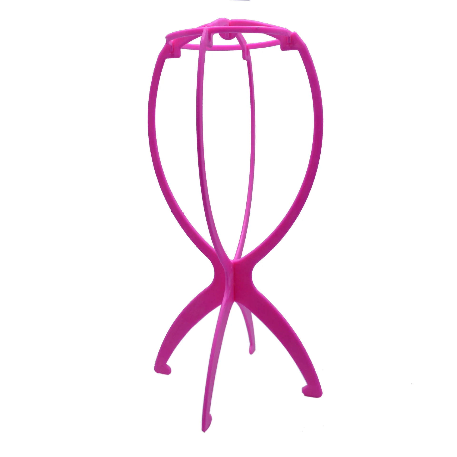 Supporto per parrucca portatile supporto ripiano pieghevole in plastica supporto per parrucca supporto supporto supporto per parrucca