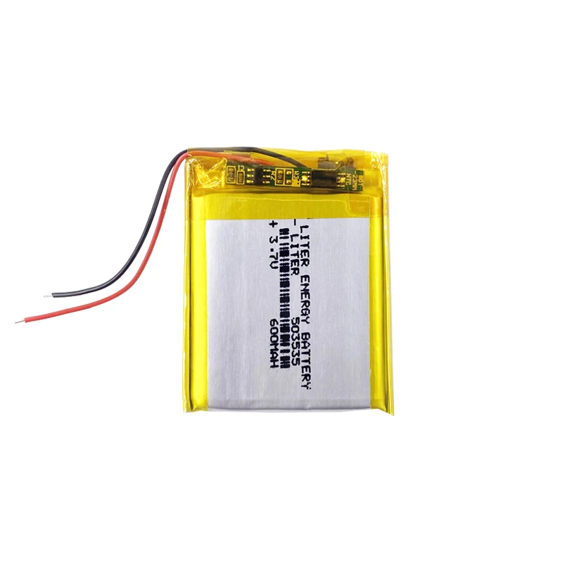 Batteria ai Polimeri di Litio Piccola 3.7V 503535 Li-Ion 600mAh Batteria Lipo Batteria ad Alta Energia Prismatica