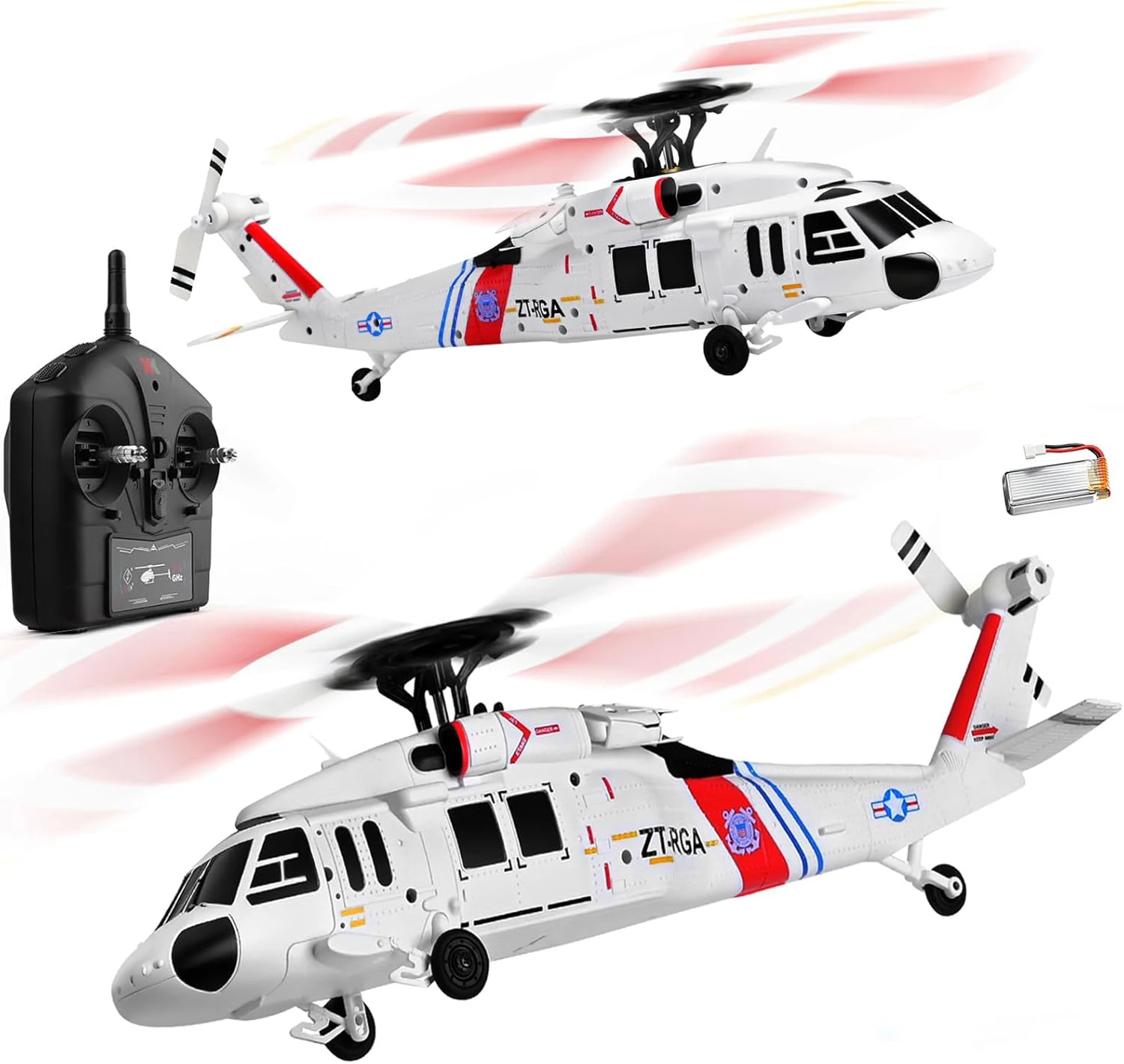 WLtoys K270 RC Helikopter 2.4G 6-Achsen UH-60L Höhenhaltung Optischer Fluss Bürstenloser Ferngesteuerter Hubschrauber RC Spielzeug für Kinder Jungen