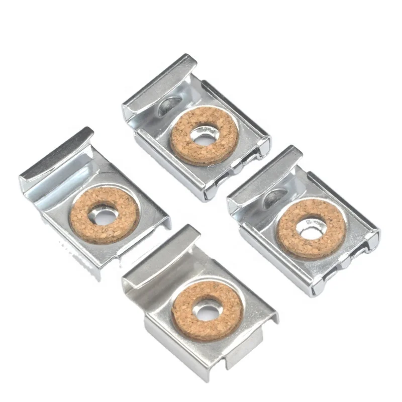 Set di clip per appendini a specchio TS-K341 senza cornice per montaggio a specchio con ancoraggi a parete cavi e attrezzi per viti 4 Set (16 pezzi)