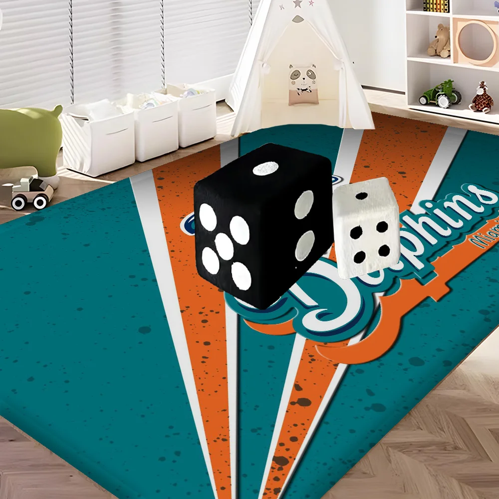 Miami Dolphins Kitchen Mat Cheaper Anti-slip Modern Living Room Balcony Printed Modern Home Decor