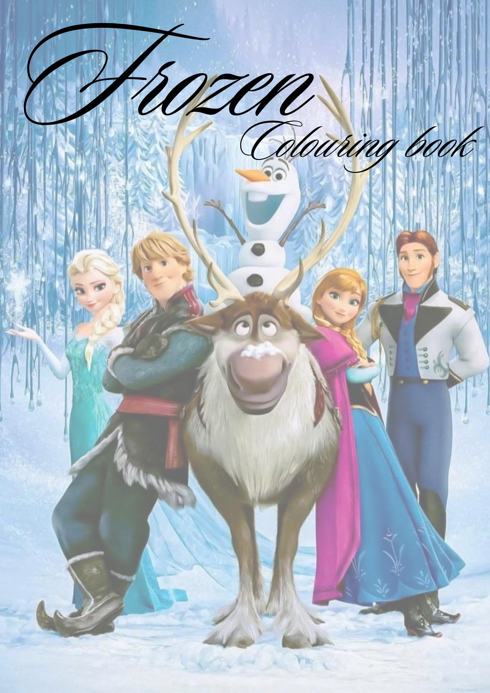 Libro da colorare Frozen, libri da colorare per bambini. Libro da colorare per bambini, pagine da colorare, libri da colorare digitali