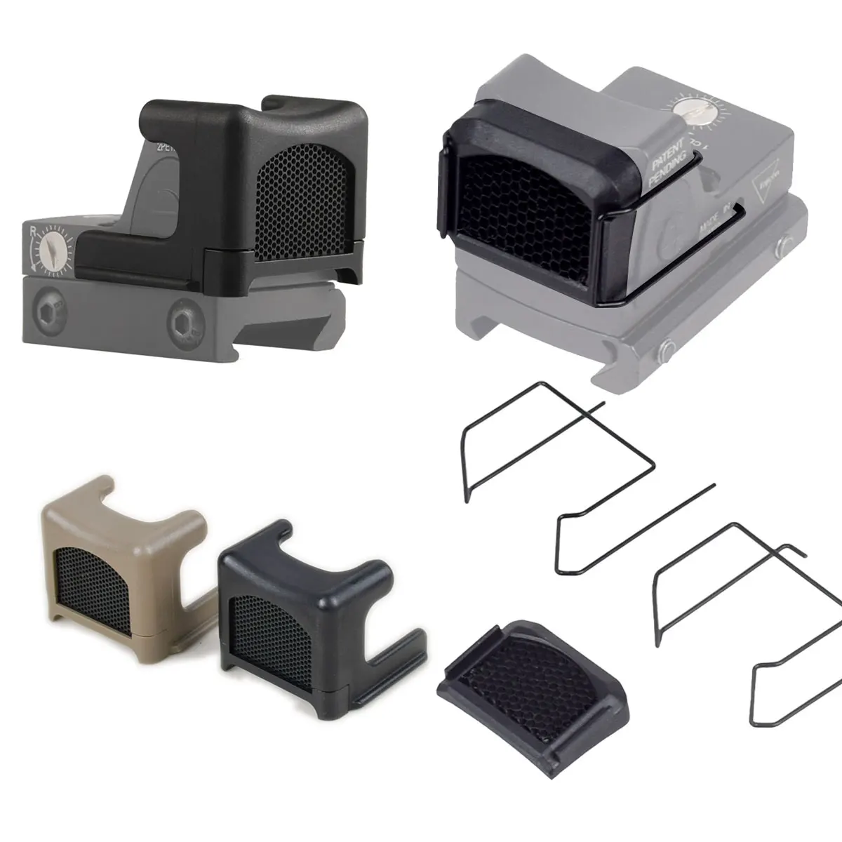 RM Reflex Red Dot Sight Killflash Optics Objektivschutz Schutz Mesh Cover Cap Anti-Reflection Scope Kill Flash Image