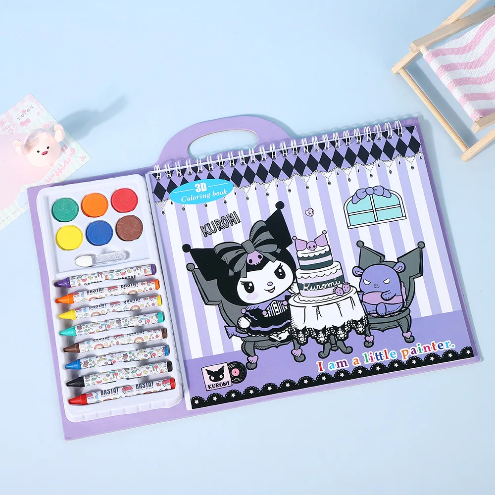 2026 Sanrio Kinder-Malbuch & Kritzelbuch für den Kindergarten: Frühes Lernen, Pädagogisches Magisches Zeichen- und Aquarellbuch Image