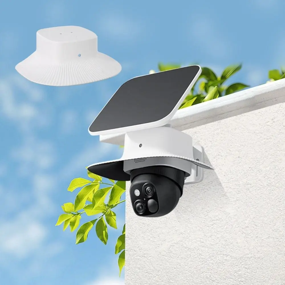 Weiße Überwachungskamera-Abdeckung zur Wandmontage, wetterbeständige, wetterfeste Abdeckung, UV-beständige, staubdichte Schutzhülle für Eufy S340 Image