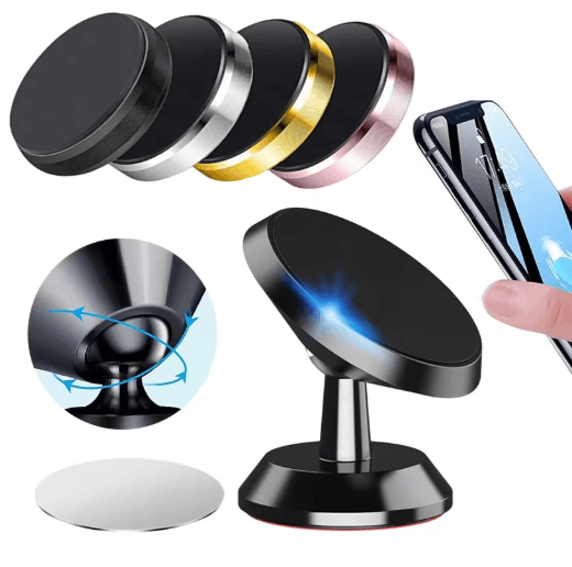 MagGrip Magnetic Car Phone Holder Dashboard Magnet Mount For Smartphones black fixed