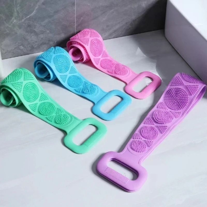 High Torque Silicone Dual Sided Body Exfoliator purple