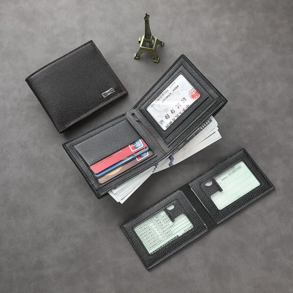 Classic Retro Short Wallet For Men Waterproof Credit Card Holder With Coin Pocket Classic Retro Short Wallet For Men Waterproof Credit Card Holder With Coin Pocket