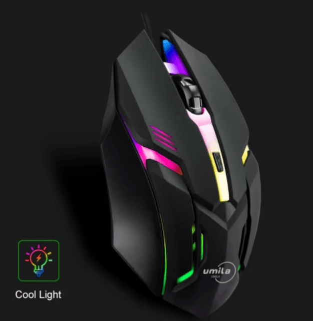 Ergonomic RGB Gaming Mouse USB Wired High Precision Mouse For PC And Laptop black
