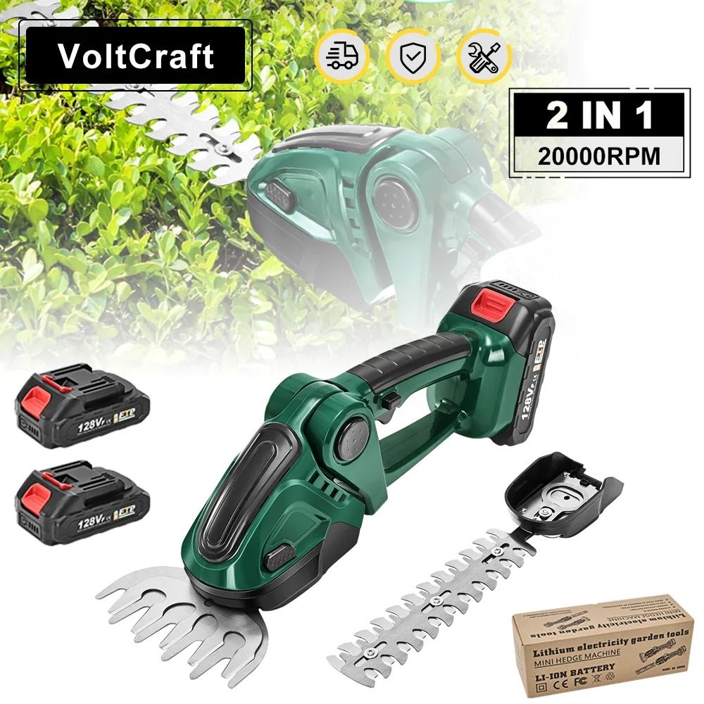 2 In 1 Electric Hedge Trimmer And Grass Shears Cordless Garden Pruning Tool For Makita 18V Battery 2 Pcs