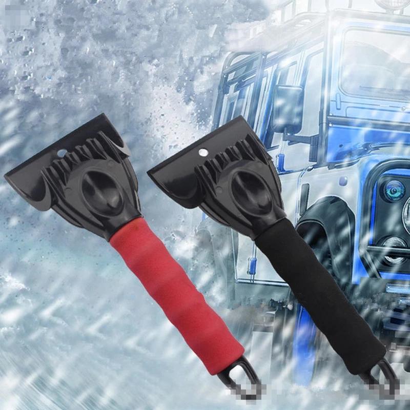 Premium Car Ice Scraper & Snow Shovel For Winter Vehicles black