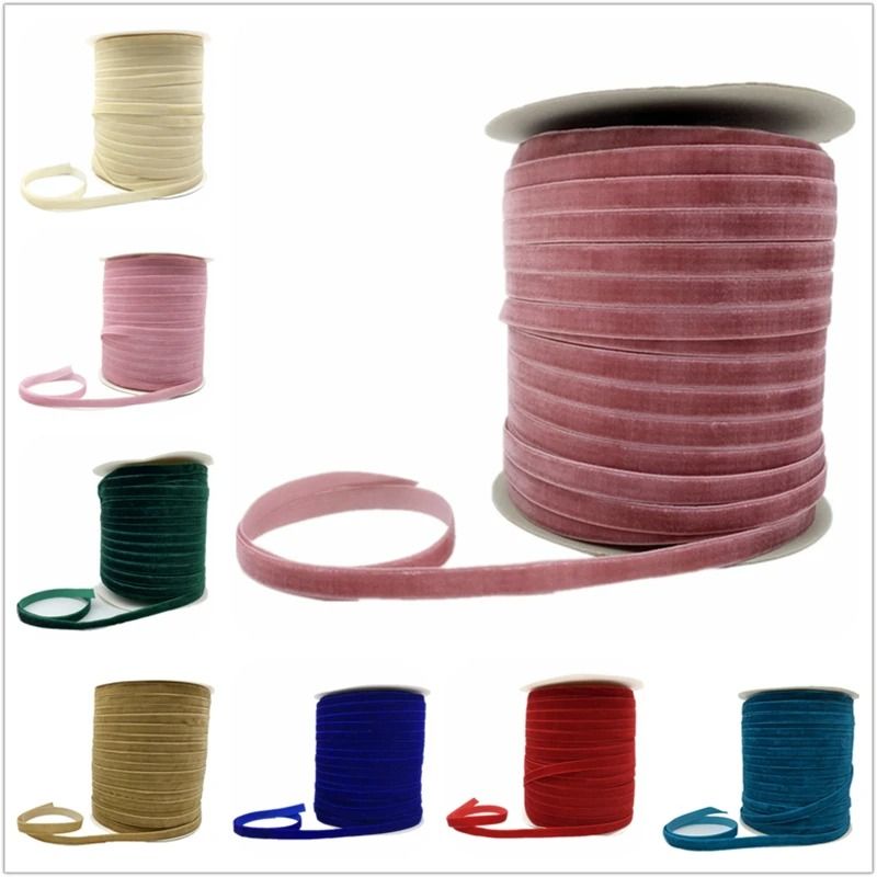 Professional Multi Width Velvet Ribbon | Premium Wedding, Gift Wrapping & DIY Hair Bowknot System 03 25 Mm 5 Yards